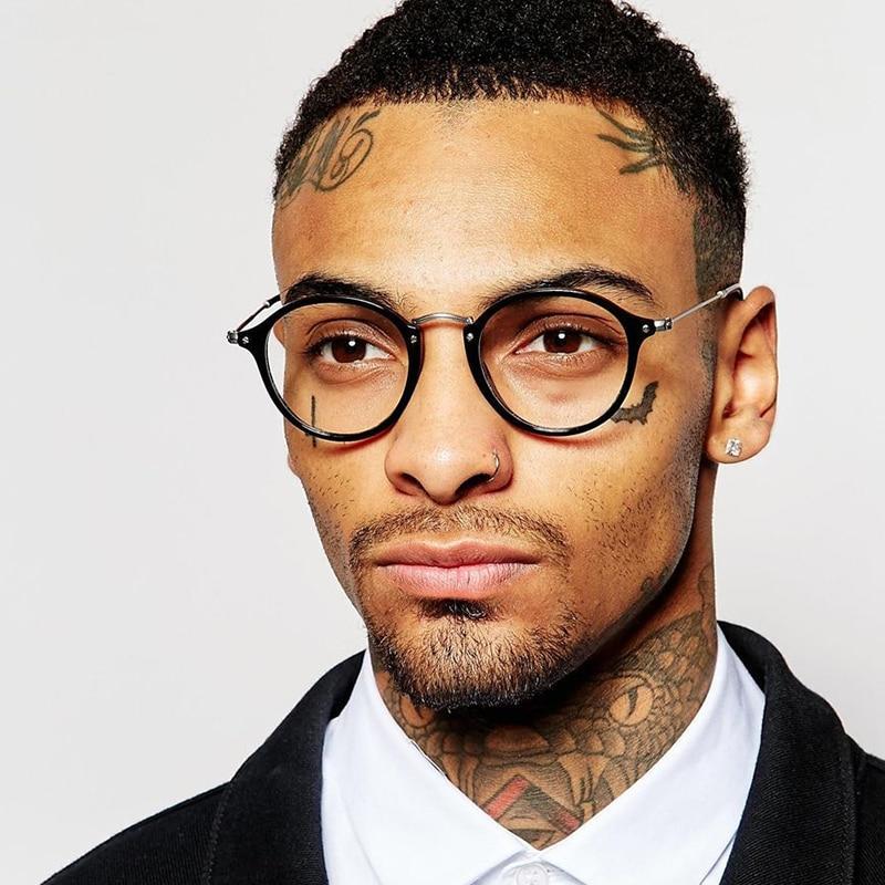 Transparent Interesting Glasses Round Transparent Computer Glasses