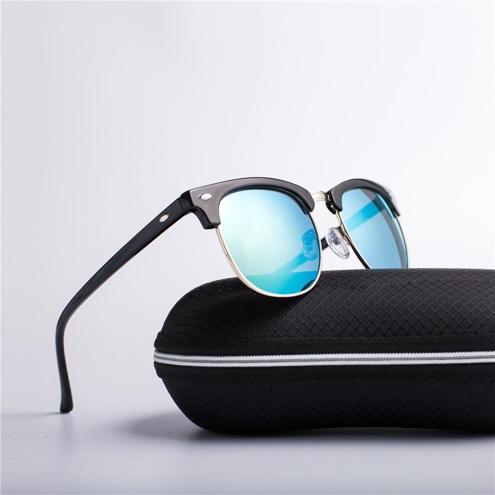 New Clubmaster Half Rim Square Sunglasses For Men And Women -FunkyTradition