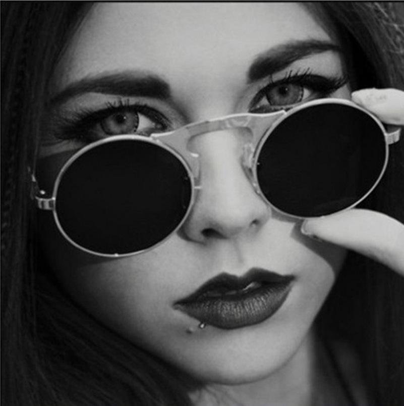 Stylish Round Metal Mirror Sunglasses For Men And Women-FunkyTradition