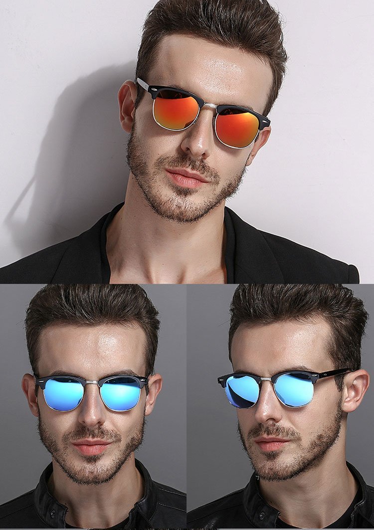 New Club master Square Sunglasses For Women Men -FunkyTradition
