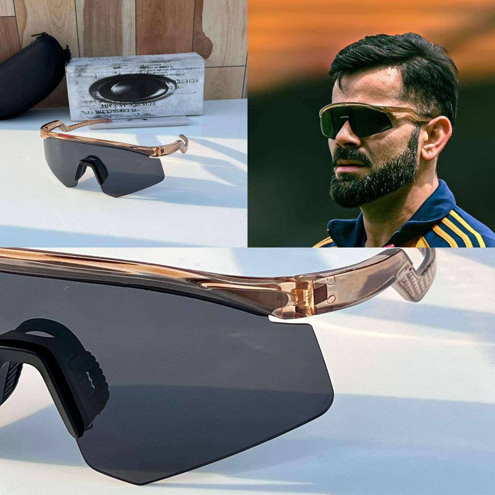 Virat Kohli Inspired Translucent Sport Sunglasses