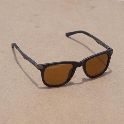 Eclipse Brown Retro Square Sunglasses For Men And Women-FunkyTradition - FunkyTradition