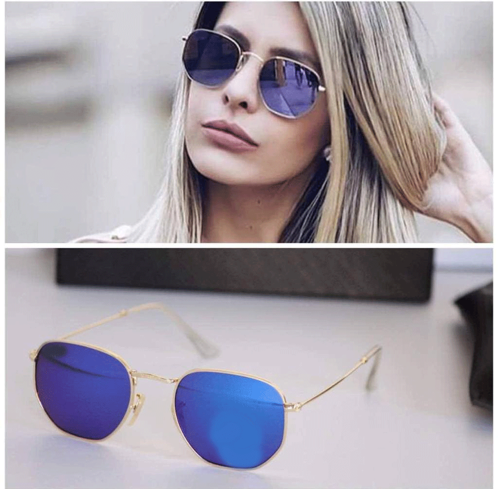 Fashionable Mirror Square Sunglasses For Men And Women-FunkyTradition - FunkyTradition