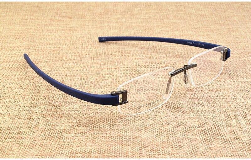 Frameless Eye Glasses Frames Elastic Mirror legs For Men And Women- FunkyTradition - FunkyTradition