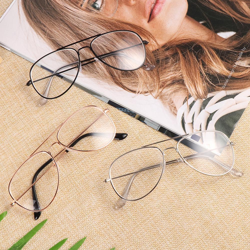 New Stylish Eyeglasses Aviator Metal Frame Reading Glasses Eyewear Vintage Women Men - FunkyTradition