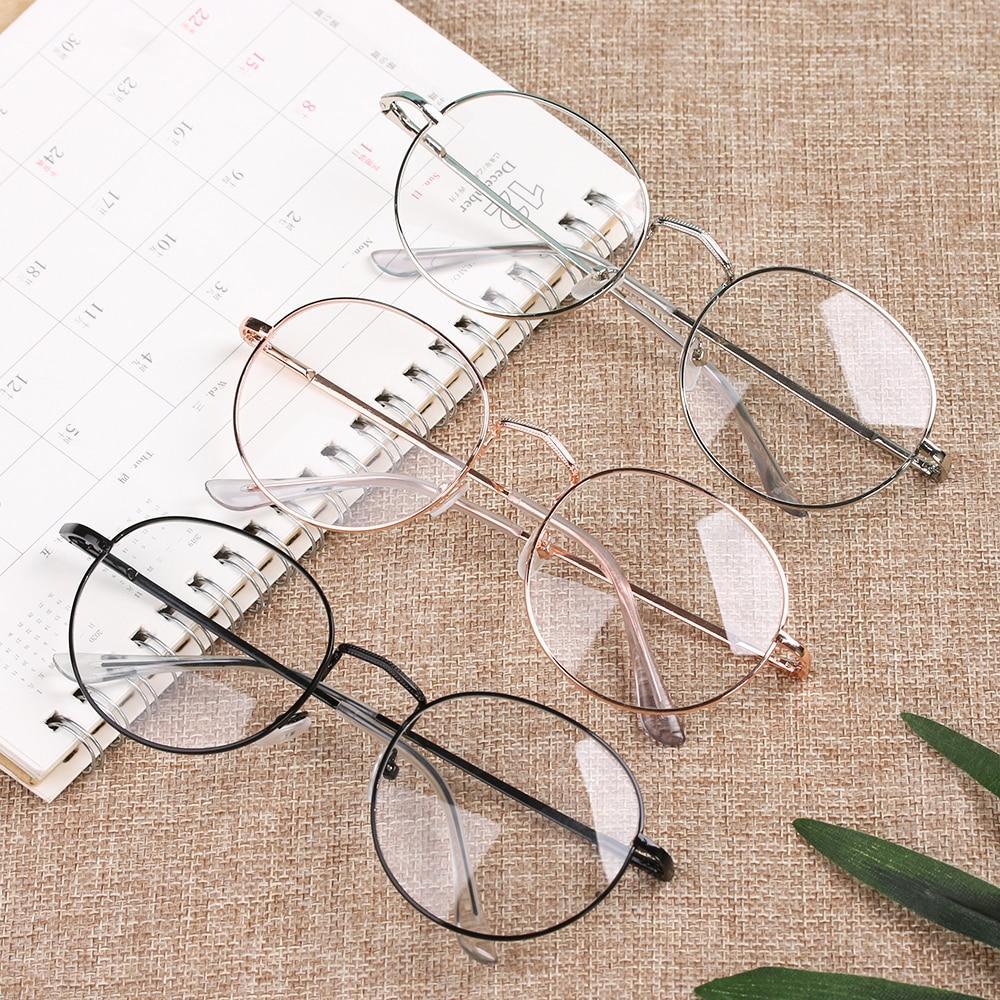 New Fashion Eyeglasses Round Metal Frame Reading Glasses Eyewear Vintage Women Men - FunkyTradition