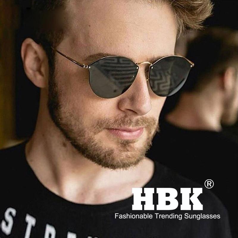 Stylish Rimless Cool Round Sunglasses For Men And Women -FunkyTraditio