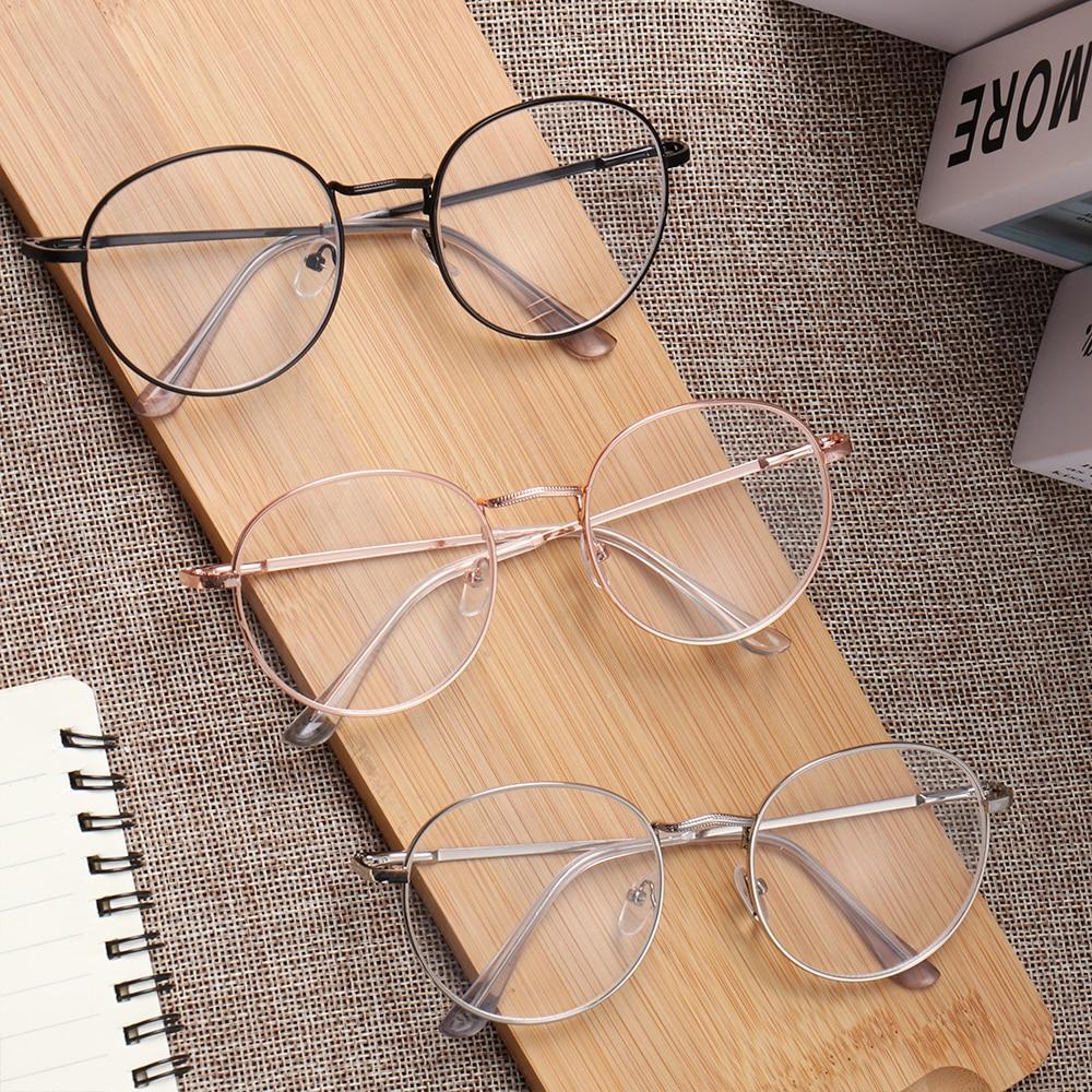 New Stylish Eyeglasses Round Metal Frame Reading Glasses Eyewear Vintage Women Men - FunkyTradition