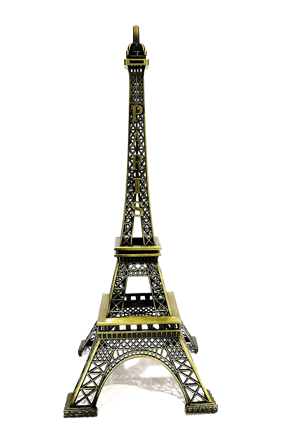 FunkyTradition Combo Set of 4 Eiffel Tower Statue Metal Showpiece | Birthday Anniversary Gift and Home Office Decor 13",9",6" and 5" Tall