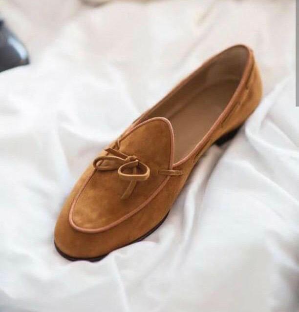 Stylish Glamorous Suede Loafer Shoes For Party and Wedding Occasion - FunkyTradition