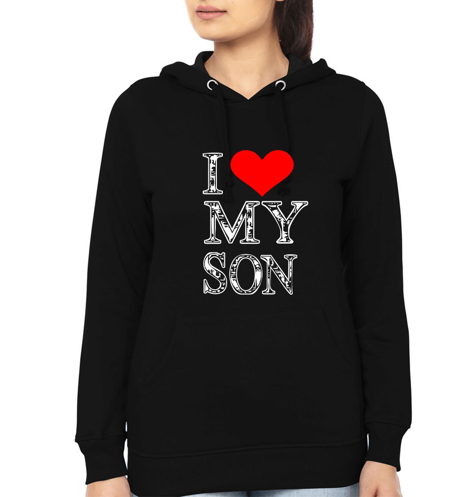 I Love Mom I Love Son Mother and Son Matching Hoodies- FunkyTradition