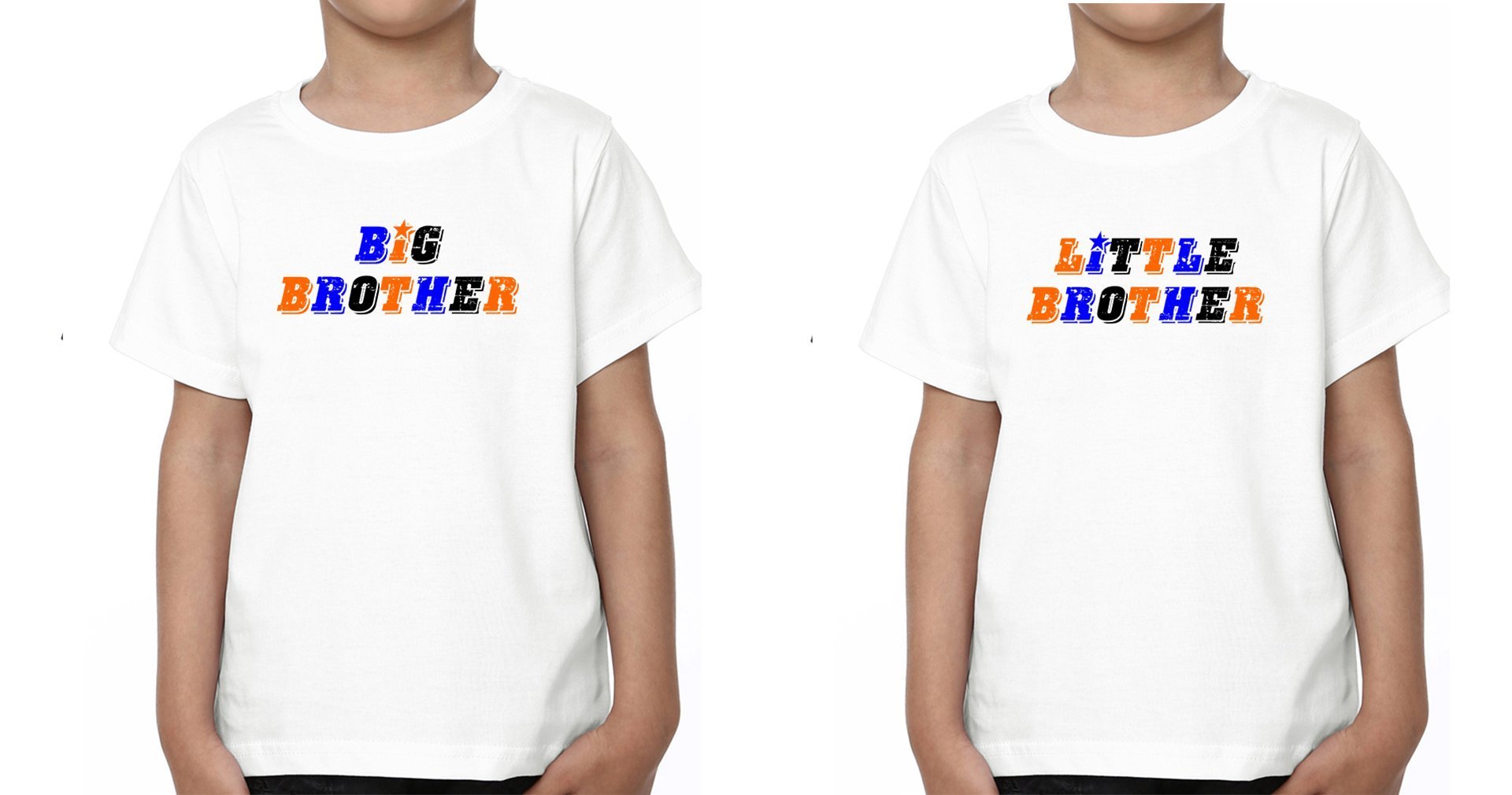 Big Brother Lil Brother-Brother Kids Half Sleeves T-Shirts -FunkyTradition - FunkyTradition