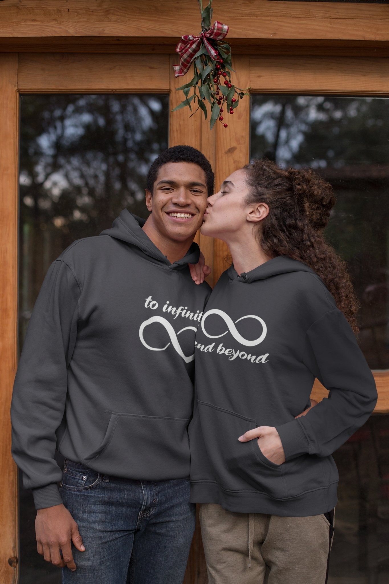 Infinity And Beyond Couple Hoodie-FunkyTradition - FunkyTradition