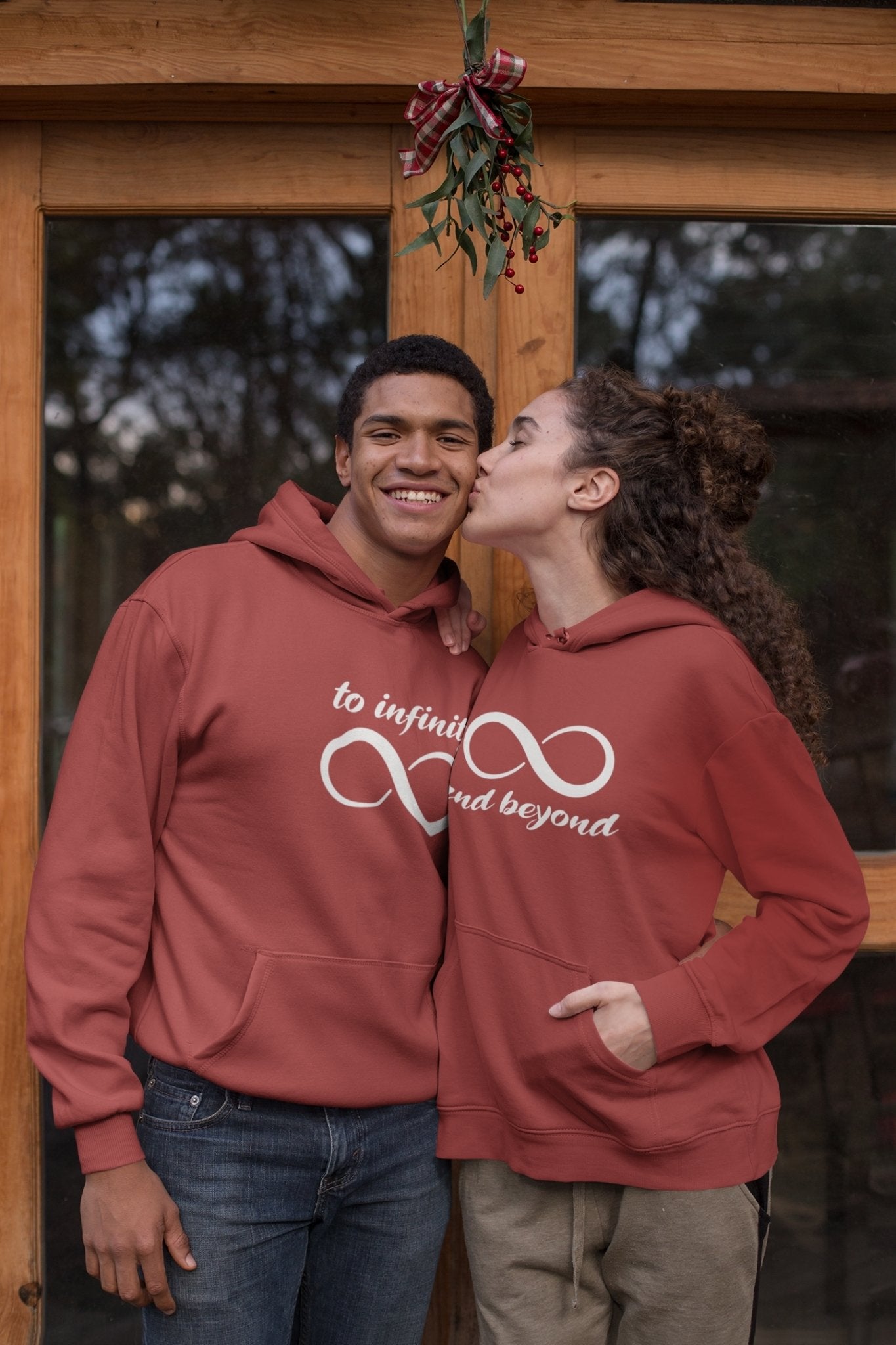 Infinity And Beyond Couple Hoodie-FunkyTradition - FunkyTradition