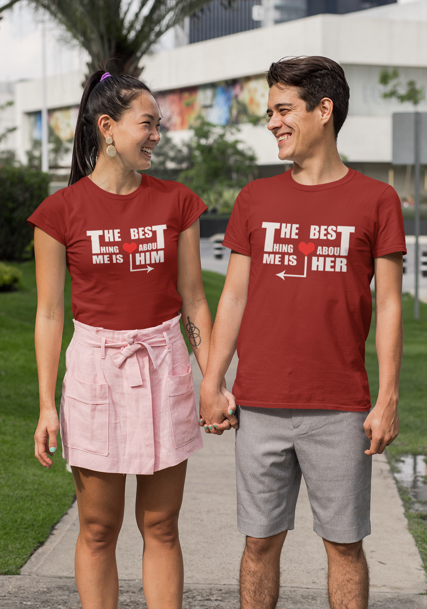 The Best Thing Couple Half Sleeves T-Shirts -FunkyTradition