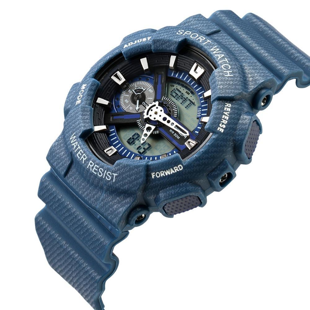 New Fashion Casual Sports Digital Rubber Cowboy Waterproof Watch For Men And Women-FunkyTradition
