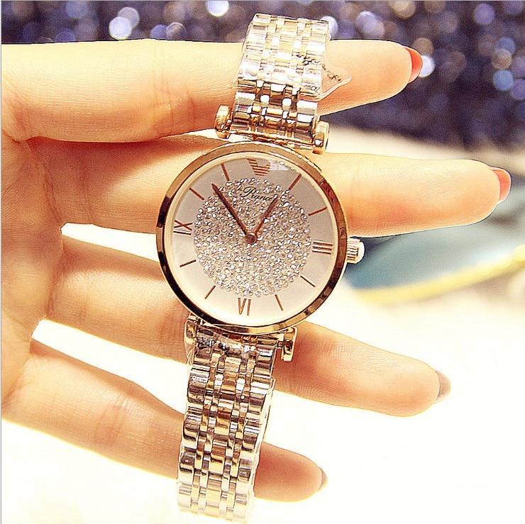 Luxury Crystal Stainless Steel Women Watch-FunkyTradition
