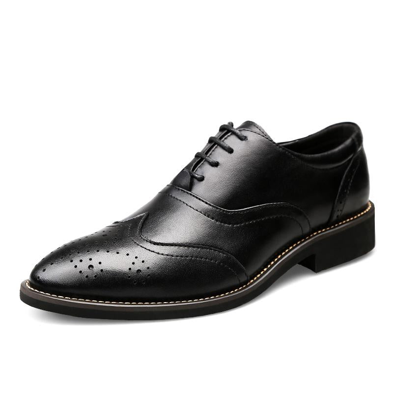 Stylish Oxford Brogues Formal Shoes For Men-FunkyTradition