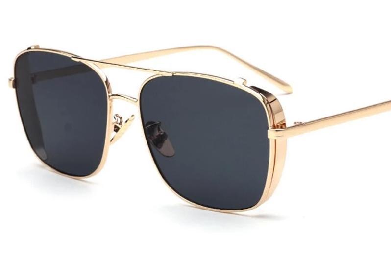 Stylish Celebrity Square Metal Sunglasses For Men And Women -FunkyTradition