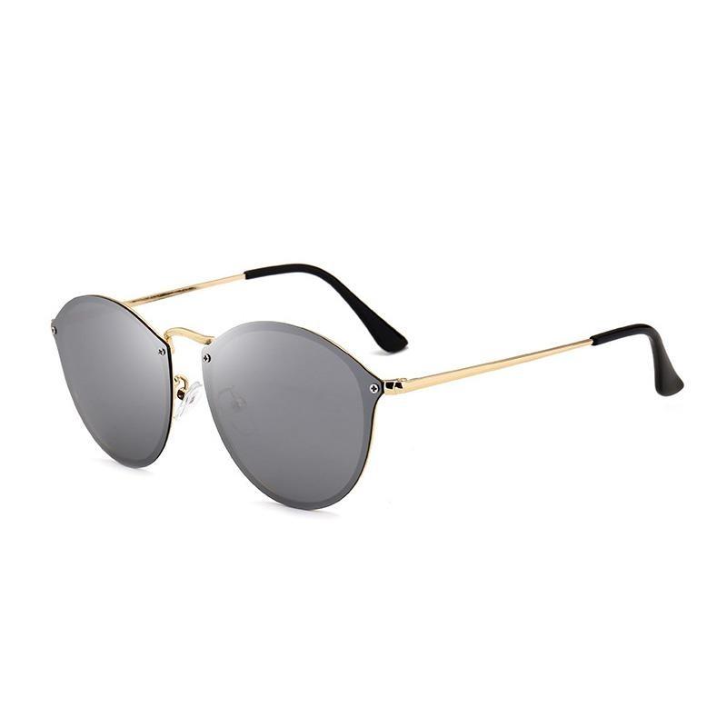 Stylish Rimless Cool Round Sunglasses For Men And Women -FunkyTradition