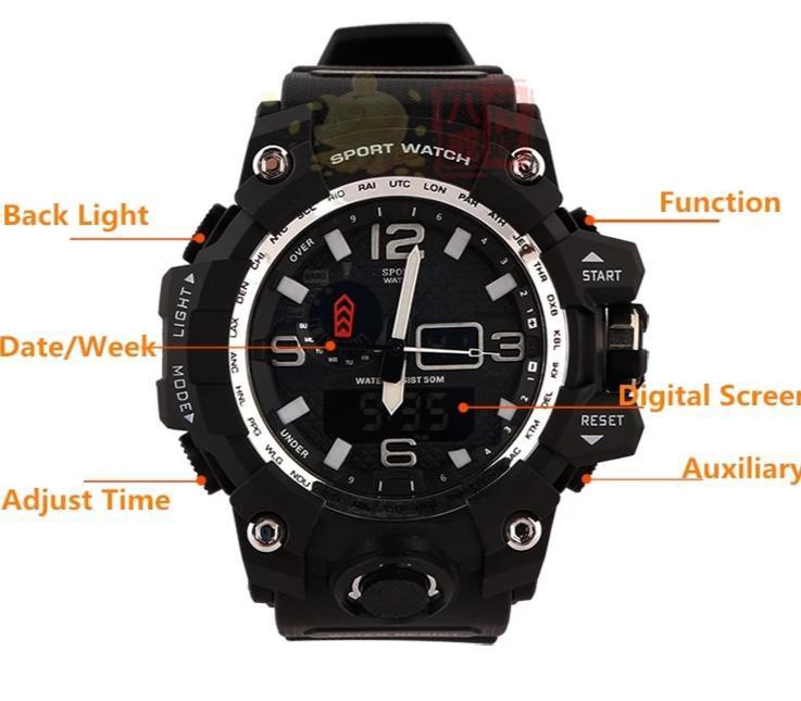 Stylish Trendy Military Army For Men's And Women Digital Sports Wristwatch-FunkyTradition