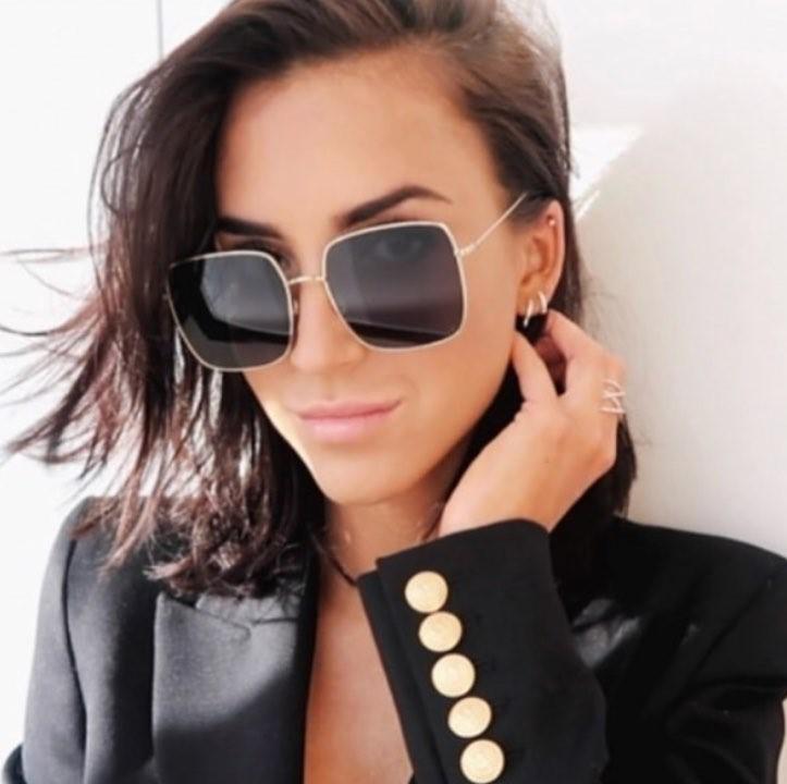 Luxury Square Sunglasses Men Women Shades -FunkyTradition