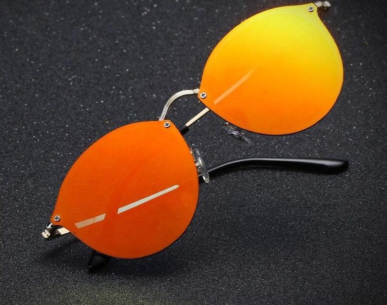 Stylish Rimless Cool Round Sunglasses For Men And Women -FunkyTradition