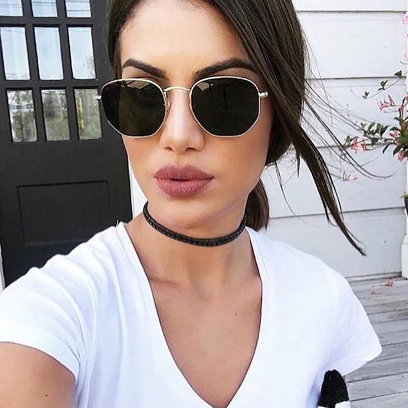 New Stylish Hexagon Women Sunglasses-FunkyTradition