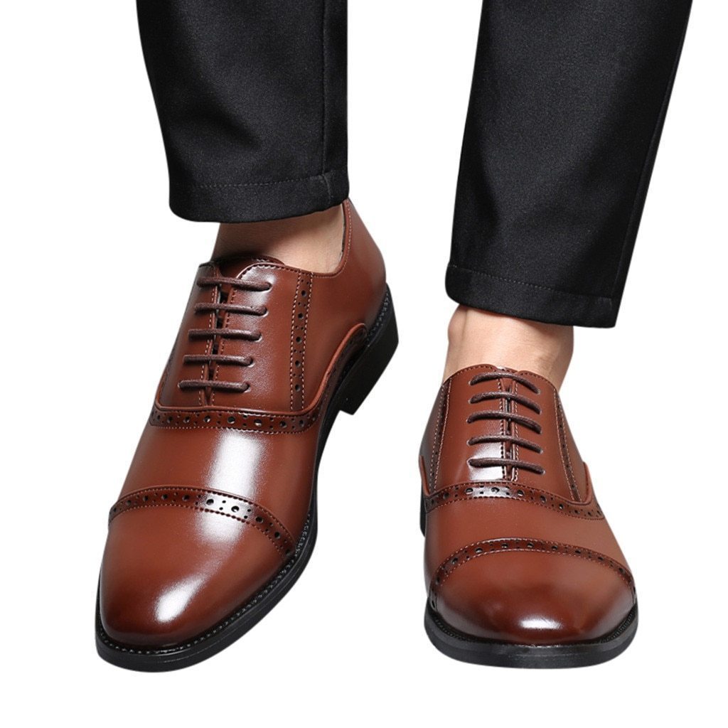 Oxford Leather Shoes For Men Casual Formal And Party Wear- FunkyTradition
