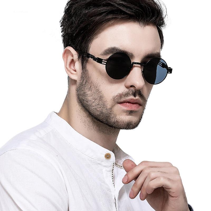 Steampunk Vintage Retro Round Sunglasses For Men And Women -FunkyTradition
