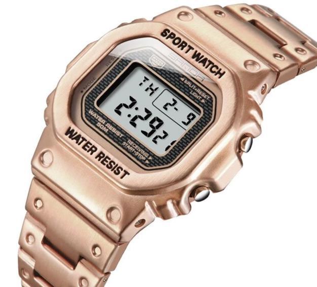 Luxury Edition Metal Square Sports Watch For Men And Women-FunkyTradition
