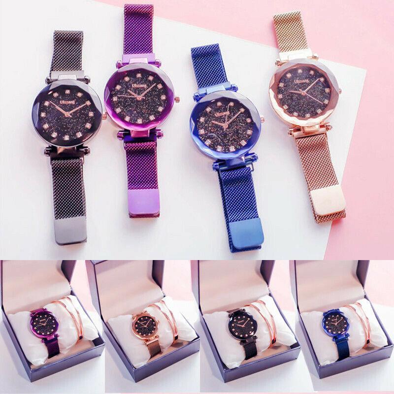Starry Sky Watch Waterproof Magnet Strap Stainless Steel Women Watch-FunkyTradition