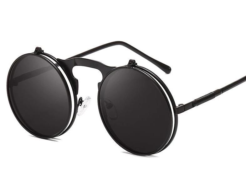 Stylish Round Metal Mirror Sunglasses For Men And Women-FunkyTradition