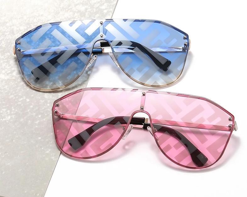 New Fashion Oversize Watermark coated Sunglasses For Men And Women Sunglasses -FunkyTradition