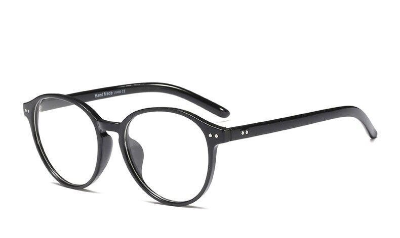 Round Glasses Transparent Retro Clear Computer Spectacle Frame Eyeglasses - FunkyTradition