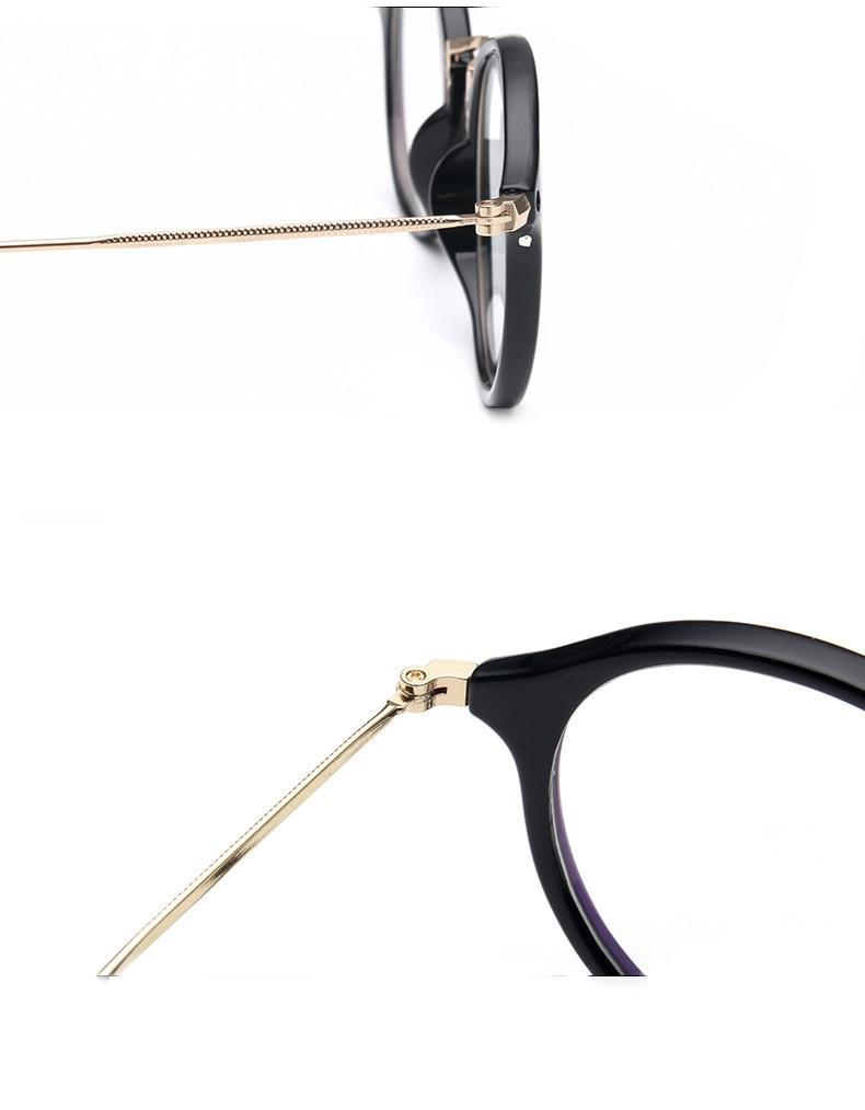 Round Transparent Computer Glasses Eyeglass Frame for Men Women - FunkyTradition