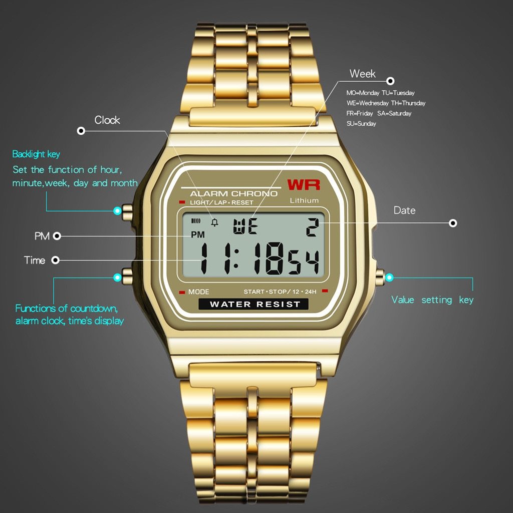 Stylish Rose Gold Business Wristwatch For Men And Women-FunkyTradition
