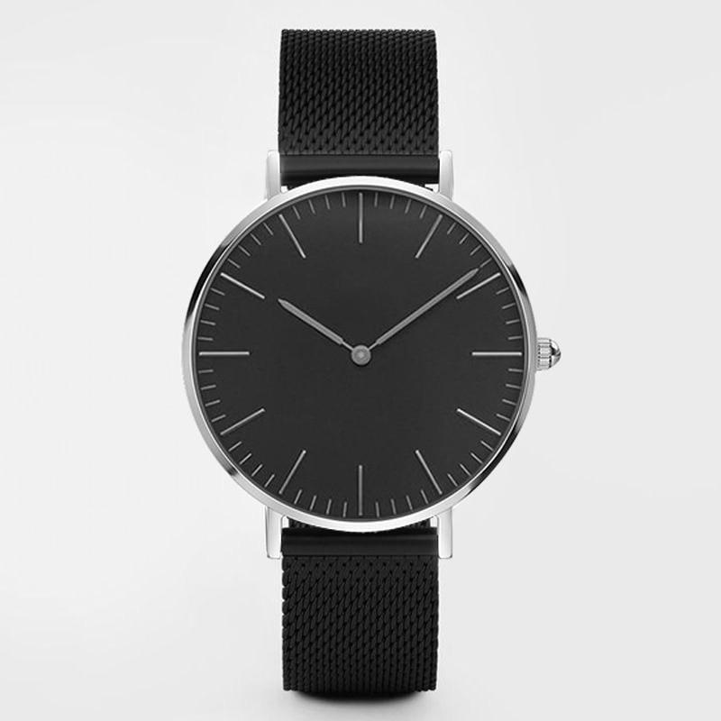 Stylish Ultra Thin Stainless Steel Mesh Belt Quartz Wrist Watch For Men And Women-FunkyTradition