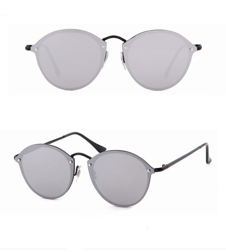 Stylish Rimless Cool Round Sunglasses For Men And Women -FunkyTradition