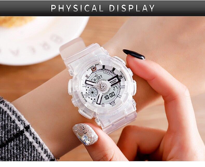 New Stylish Transparent Multi Colour Sports Watches For Men And Women-FunkyTradition