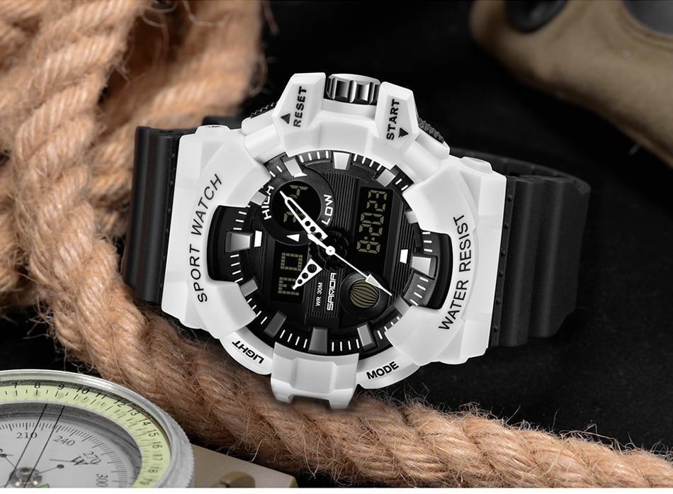 Luxury Led Plus Analog Digital Military Quartz Watch For Men And Women-FunkyTradition