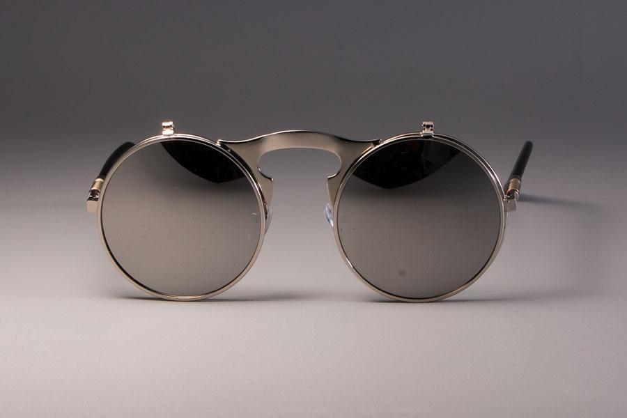 Vintage Round Flip Up Sunglasses For Men And Women-FunkyTradition