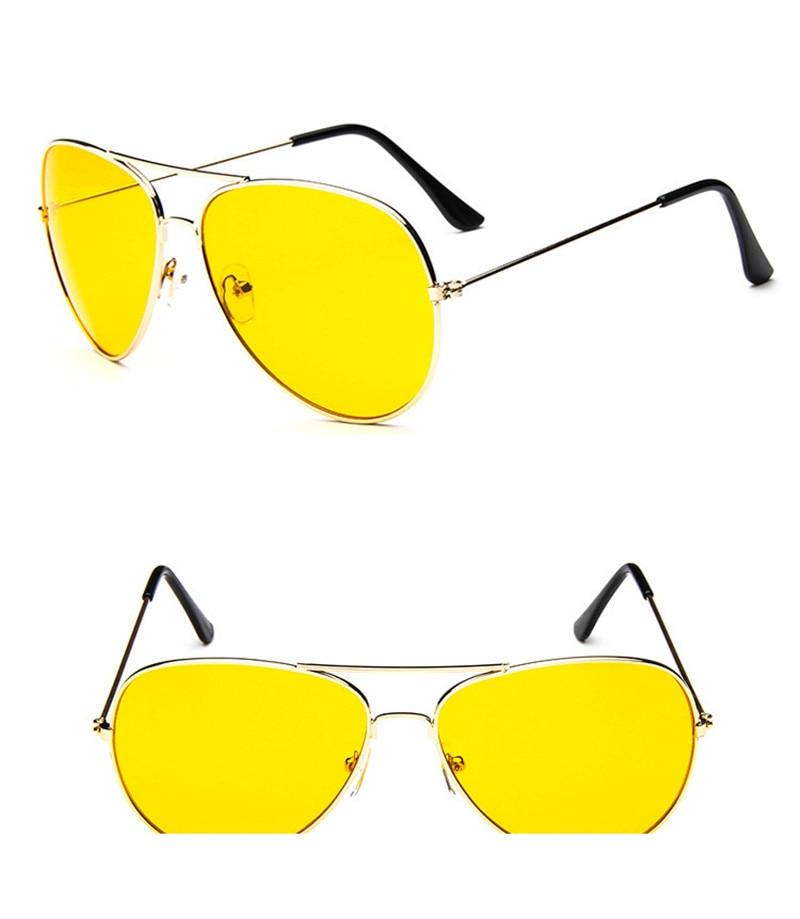 New Stylish Yellow Candy Aviator Sunglasses For Men And Women-FunkyTradition