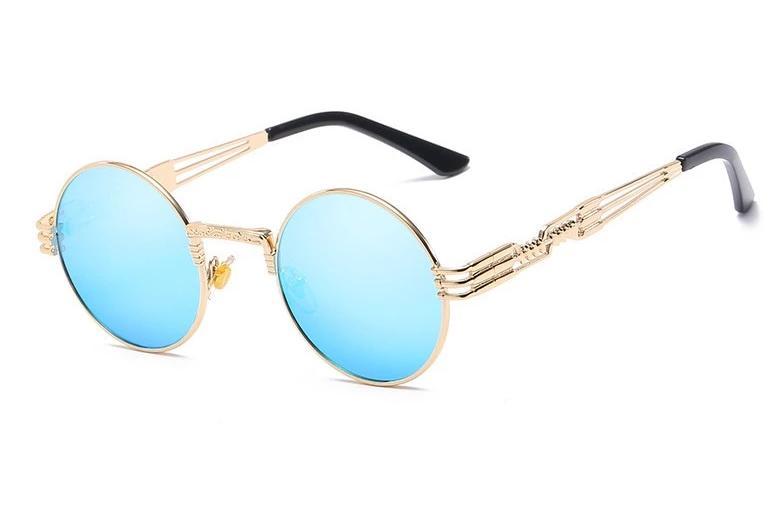 Steampunk Vintage Retro Round Sunglasses For Men And Women -FunkyTradition