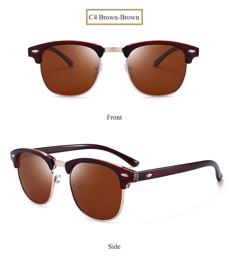 New Club master Square Sunglasses For Women Men -FunkyTradition