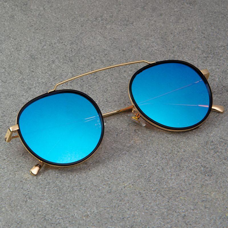 Stylish Round Metal Frame Sunglasses For Men And Women-FunkyTradition