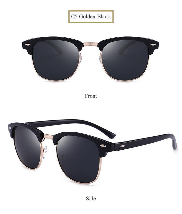 New Club master Square Sunglasses For Women Men -FunkyTradition