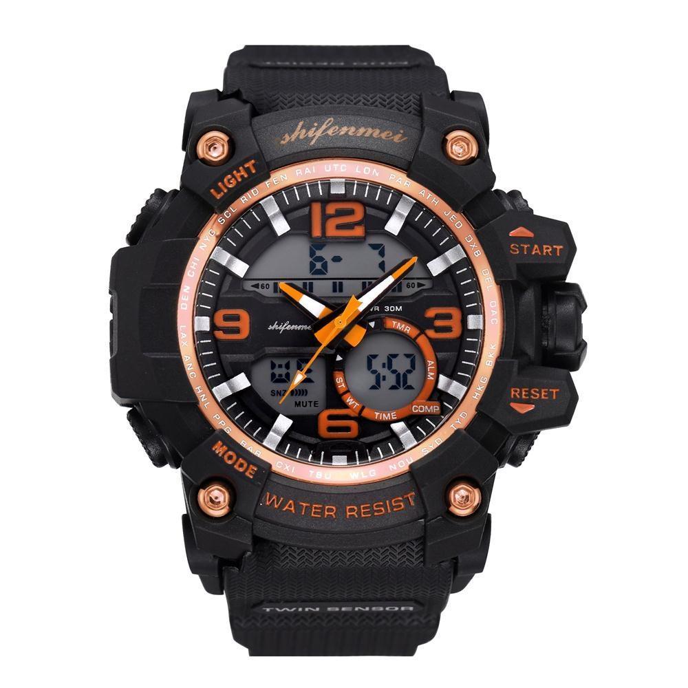 New Stylish Men's Double Core LED Luminescent Multi-Function Sport Watch For Men And Women-FunkyTradition