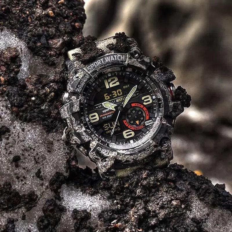 New Stylish Water Resistant Analog Plus Digital Sports Watches For Men And Women-FunkyTradition