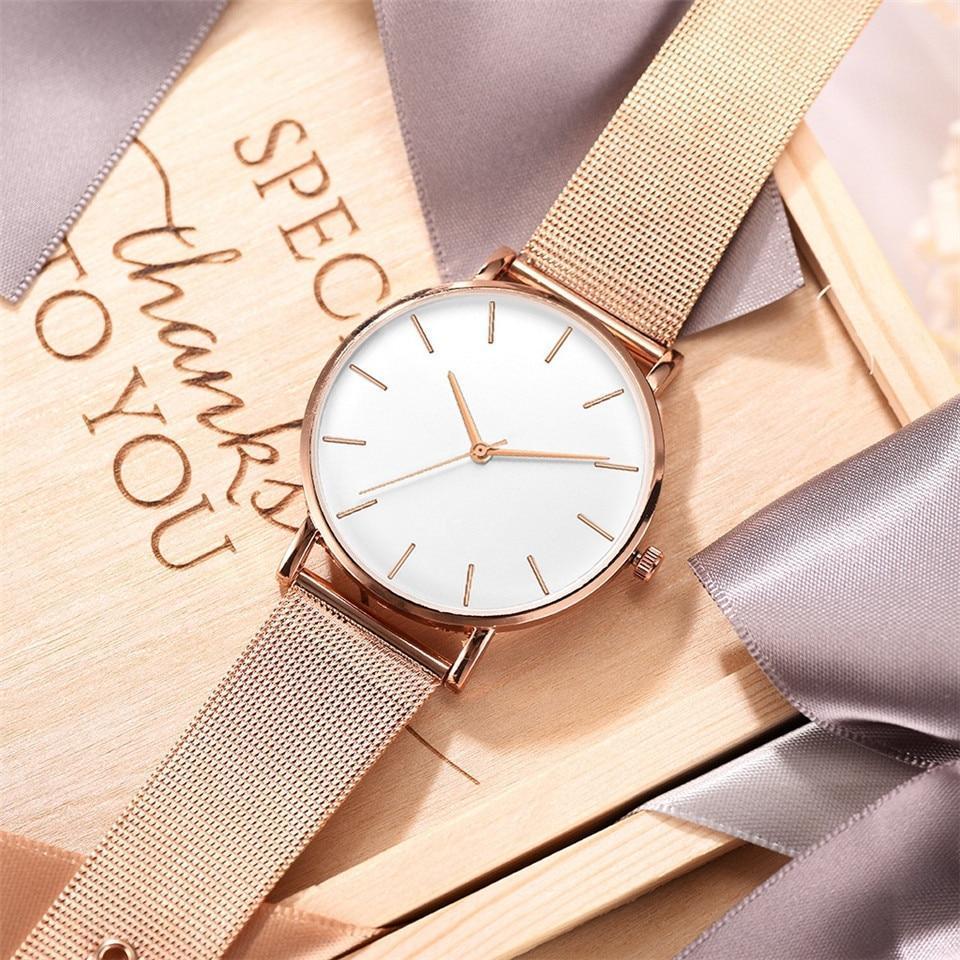 Wrist Watches Stainless Steel Back Montre Femme Luxury Ladies